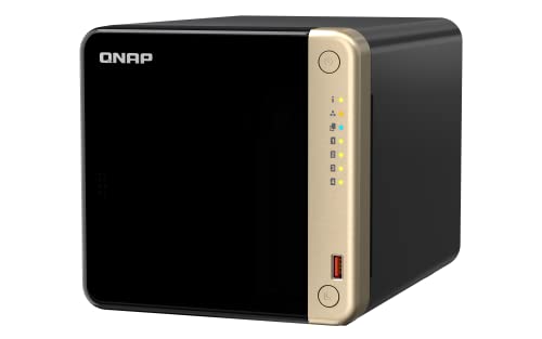 QNAP TS-464-8G-US 4 Bay High-Performance Desktop NAS with Intel